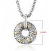 Collar con dije de paz budista tibetano Om Mani Padme Hum Tibetan Om Mani Padme Hum Peace Necklace Pendant