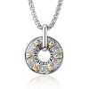 Collar con dije de paz budista tibetano Om Mani Padme Hum Tibetan Om Mani Padme Hum Peace Necklace Pendant