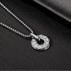 Collar con dije de paz budista tibetano Om Mani Padme Hum Tibetan Om Mani Padme Hum Peace Necklace Pendant