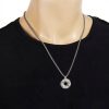 Collar con dije de paz budista tibetano Om Mani Padme Hum Tibetan Om Mani Padme Hum Peace Necklace Pendant