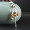 زخرفة حلقة الصلاة التبتية Om Mani Padme Hum لتعليق السيارة Tibetan Om Mani Padme Hum Prayer Wheel Car Hanging Ornament