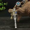 زخرفة حلقة الصلاة التبتية Om Mani Padme Hum لتعليق السيارة Tibetan Om Mani Padme Hum Prayer Wheel Car Hanging Ornament
