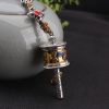 زخرفة حلقة الصلاة التبتية Om Mani Padme Hum لتعليق السيارة Tibetan Om Mani Padme Hum Prayer Wheel Car Hanging Ornament