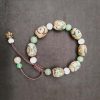 チベット三眼天珠プロテクションブレスレット Tibetan Three-Eyed Dzi Bead Protection Bracelet