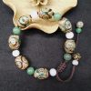 チベット三眼天珠プロテクションブレスレット Tibetan Three-Eyed Dzi Bead Protection Bracelet