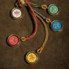 Adorno de Pared con los Cinco Dioses Tibetanos de la Riqueza Tibetan Five Gods of Wealth Wall Hanging Decoration