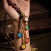 Adorno de Pared con los Cinco Dioses Tibetanos de la Riqueza Tibetan Five Gods of Wealth Wall Hanging Decoration