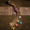 Adorno de Pared con los Cinco Dioses Tibetanos de la Riqueza Tibetan Five Gods of Wealth Wall Hanging Decoration