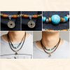 Collar de Protección con Cuentas Dzi de Turquesa Turquoise Dzi Bead Protection Necklace
