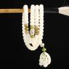 Gelang Keberuntungan 108 Butir Biji Bodhi Putih White Bodhi Seed 108 Mala Luck Bracelet