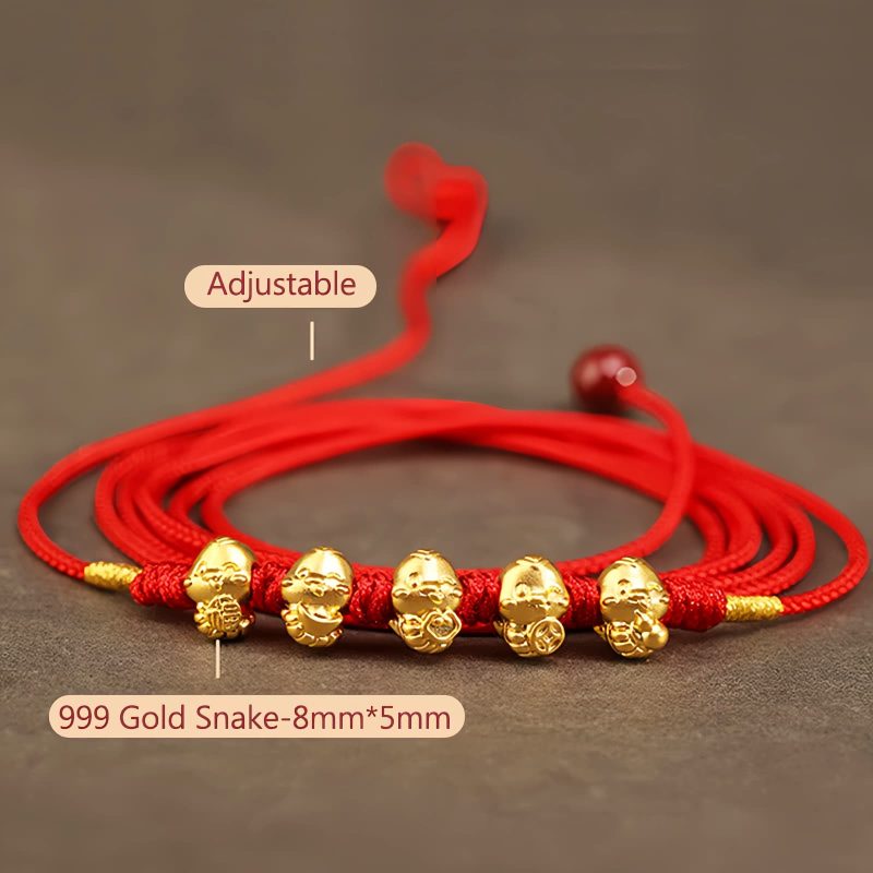 Cadena de vientre de oro 999 Año de la Serpiente 999 Gold Year of the Snake Belly Chain