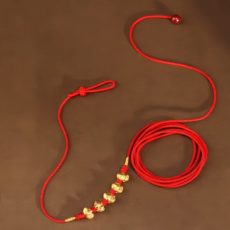 Cadena de vientre de oro 999 Año de la Serpiente 999 Gold Year of the Snake Belly Chain