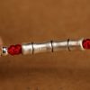 Cadena de vientre con hilo rojo y plata 999 de bendición 999 Silver Blessing Red String Belly Chain