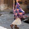 Chale Tibetano Trenzado con Borlas de Colores Candy Candy Color Braided Tibetan Tassel Shawl
