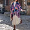Chale Tibetano Trenzado con Borlas de Colores Candy Candy Color Braided Tibetan Tassel Shawl