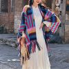 Chale Tibetano Trenzado con Borlas de Colores Candy Candy Color Braided Tibetan Tassel Shawl