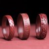 Anillo de Bendición Cinabrio Om Mani Padme Hum Cinnabar Om Mani Padme Hum Blessing Ring