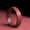 Anillo de Bendición Cinabrio Om Mani Padme Hum Cinnabar Om Mani Padme Hum Blessing Ring