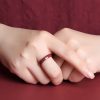 Anillo de Bendición Cinabrio Om Mani Padme Hum Cinnabar Om Mani Padme Hum Blessing Ring