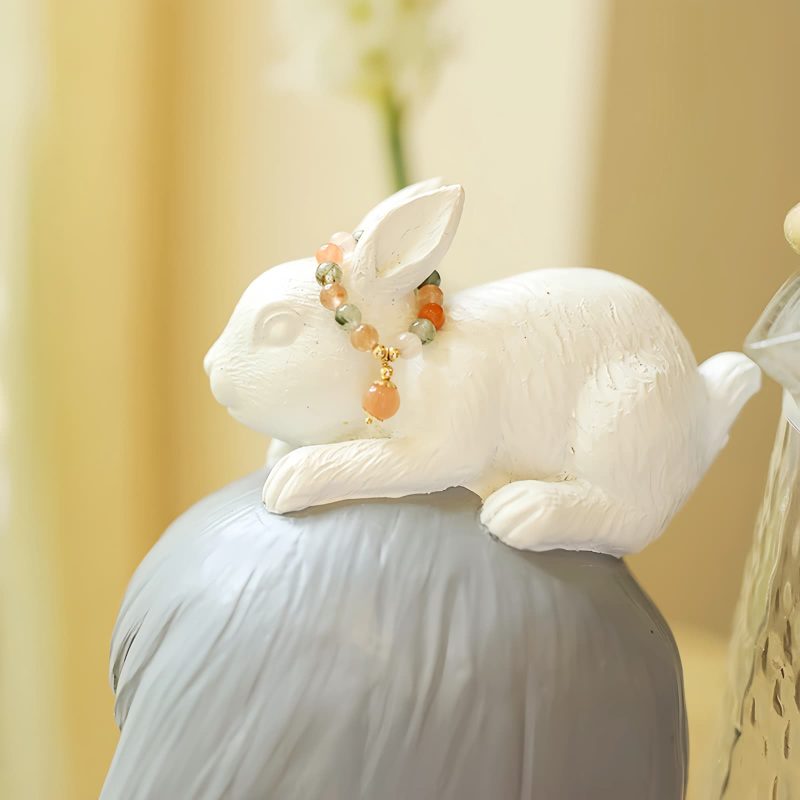 14金メッキ 福禄寿 ピーチムーンストーンリング 14k Gold Plated Fu Lu Shou Peach Moonstone Ring