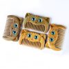 Peine con diseño de gato de sándalo verde Green Sandalwood Cat Pattern Comb