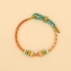 手編み八本糸平和の結び目ブレスレット Handmade Eight Thread Peace Knot Braided Bracelet