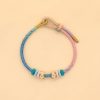 手編み八本糸平和の結び目ブレスレット Handmade Eight Thread Peace Knot Braided Bracelet
