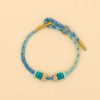 手編み八本糸平和の結び目ブレスレット Handmade Eight Thread Peace Knot Braided Bracelet