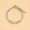 手編み八本糸平和の結び目ブレスレット Handmade Eight Thread Peace Knot Braided Bracelet