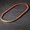 Pulsera de Pareja de Obsidiana Negra, Jaspe Rojo y Ágata Musgosa con Cobre Moss Agate Red Jasper Black Obsidian Copper Couple Bracelet