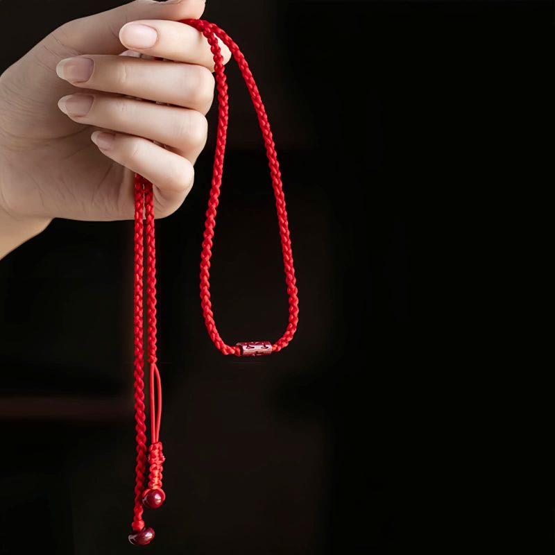 Cadena de vientre con cinabrio natural: Bendición y protección Natural Cinnabar Blessing Protection Belly Chain