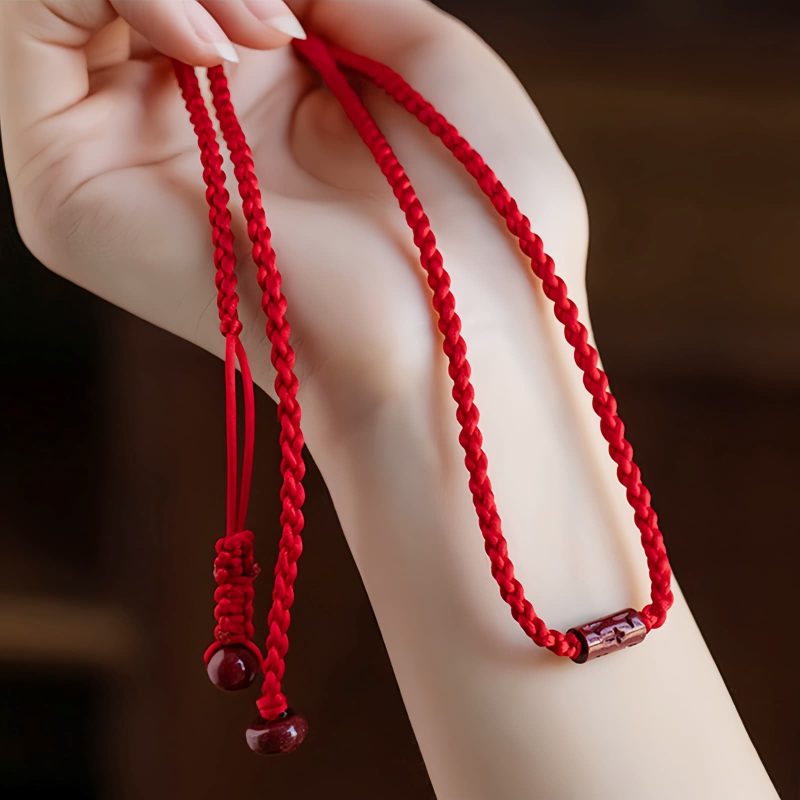 Cadena de vientre con cinabrio natural: Bendición y protección Natural Cinnabar Blessing Protection Belly Chain