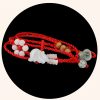 Cadena de Cintura del Zodiaco Chino de Madera de Durazno con Hilo Rojo Peach Wood Zodiac Belly Chain with Red String