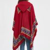 Chaleco con Capucha Tibetano con Borlas y Corazón Rojo Red Heart Tassel Tibetan Hooded Shawl