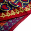 Chaleco con Capucha Tibetano con Borlas y Corazón Rojo Red Heart Tassel Tibetan Hooded Shawl