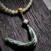 Pulseira de Âmbar de Chifre de Ovelha Tibetana 108 Contas de Mala da Sorte Tibet 108 Mala Sheep Horn Amber Luck Bracelet