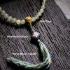 Pulseira de Âmbar de Chifre de Ovelha Tibetana 108 Contas de Mala da Sorte Tibet 108 Mala Sheep Horn Amber Luck Bracelet