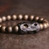 Gelang Perdamaian dari Kayu Ebony Tibet dan Tembaga Tibet Ebony Wood Copper Peace Bracelet