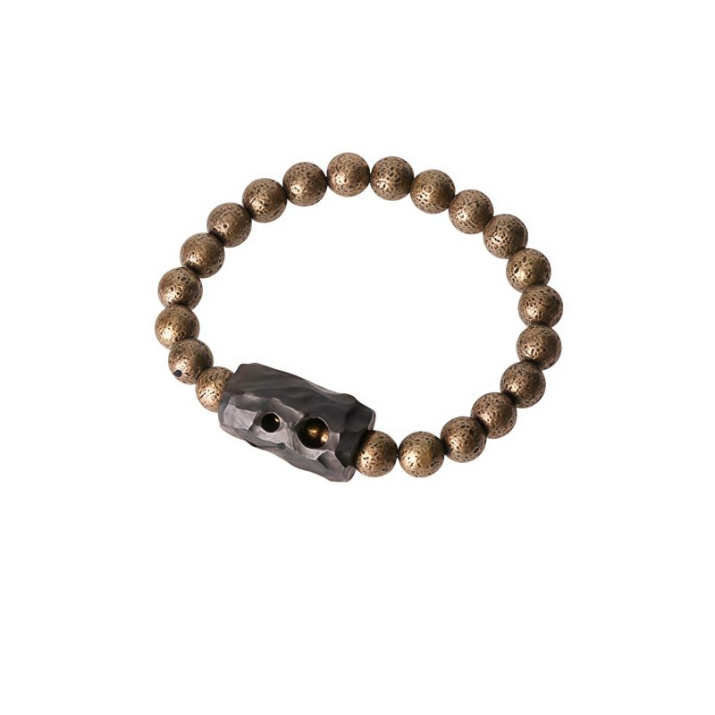 Gelang Perdamaian dari Kayu Ebony Tibet dan Tembaga Tibet Ebony Wood Copper Peace Bracelet