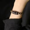 Gelang Perdamaian dari Kayu Ebony Tibet dan Tembaga Tibet Ebony Wood Copper Peace Bracelet