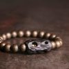 Gelang Perdamaian dari Kayu Ebony Tibet dan Tembaga Tibet Ebony Wood Copper Peace Bracelet
