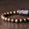 Gelang Perdamaian dari Kayu Ebony Tibet dan Tembaga Tibet Ebony Wood Copper Peace Bracelet