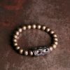 Gelang Perdamaian dari Kayu Ebony Tibet dan Tembaga Tibet Ebony Wood Copper Peace Bracelet