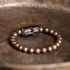 Gelang Perdamaian dari Kayu Ebony Tibet dan Tembaga Tibet Ebony Wood Copper Peace Bracelet