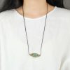 Collar de Protección con Turquesa Marquise del Tíbet Tibet Turquoise Marquise Protection Necklace