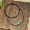 Collar de Protección con Turquesa Marquise del Tíbet Tibet Turquoise Marquise Protection Necklace