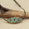 Collar de Protección con Turquesa Marquise del Tíbet Tibet Turquoise Marquise Protection Necklace