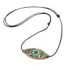 Collar de Protección con Turquesa Marquise del Tíbet Tibet Turquoise Marquise Protection Necklace