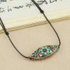Collar de Protección con Turquesa Marquise del Tíbet Tibet Turquoise Marquise Protection Necklace
