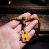 Pulseira de Equilíbrio de Osso de Iaque e Âmbar Mala Tibetana 108 Contas Tibetan 108 Mala Yak Bone Amber Balance Bracelet